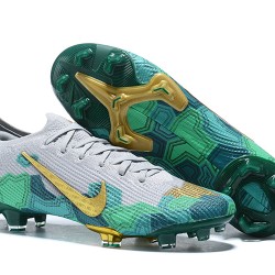 Kopačky Nike Mercurial Vapor 13 Elite FG Zelená Zlato Bílý Low-top