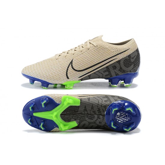 Kopačky Nike Mercurial Vapor 13 Elite FG Khaki Zelená Modrý Low-top