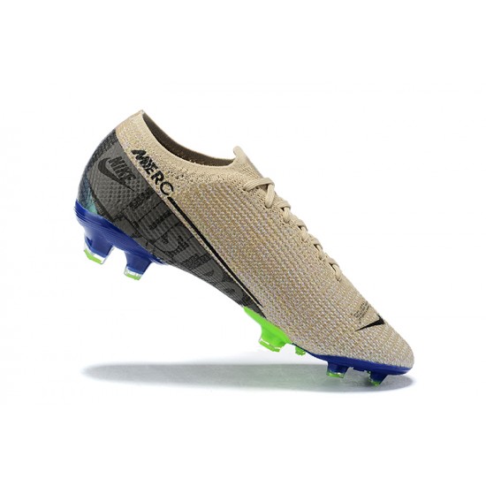 Kopačky Nike Mercurial Vapor 13 Elite FG Khaki Zelená Modrý Low-top