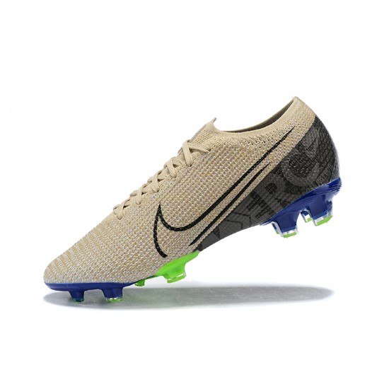 Kopačky Nike Mercurial Vapor 13 Elite FG Khaki Zelená Modrý Low-top