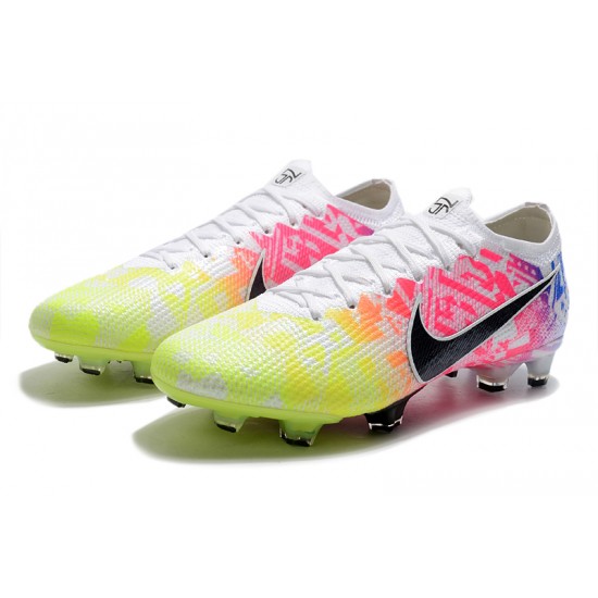 Kopačky Nike Mercurial Vapor 13 Elite FG Low-Top Růžový Žlutý Modrý