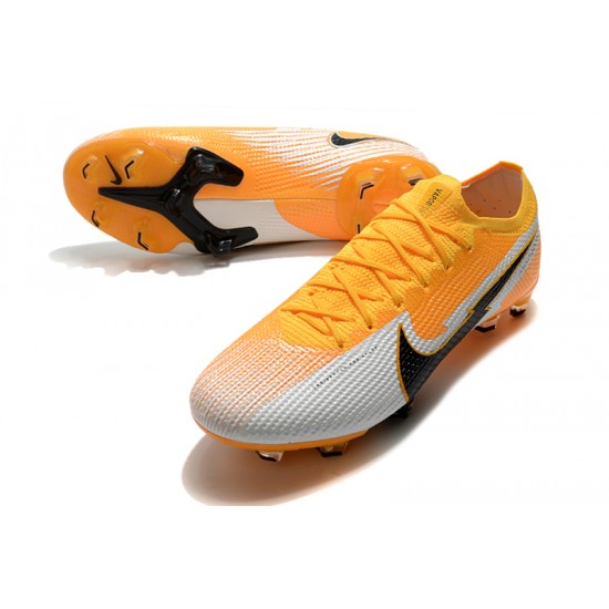 Kopačky Nike Mercurial Vapor 13 Elite FG Low-Top Bílý Oranžovýý Černá