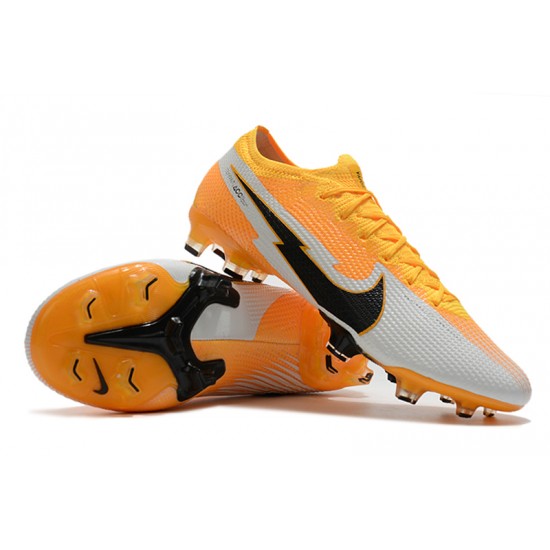 Kopačky Nike Mercurial Vapor 13 Elite FG Low-Top Bílý Oranžovýý Černá