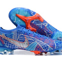 Kopačky Nike Mercurial Vapor 13 Elite FG Oranžovýý Modrý Černá Bílý Low-top