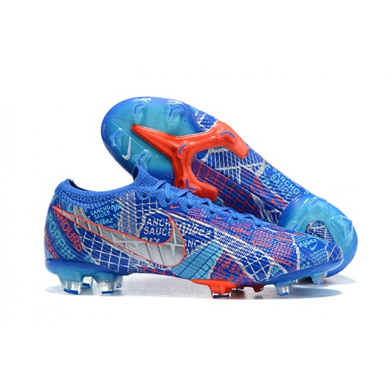 Kopačky Nike Mercurial Vapor 13 Elite FG Oranžovýý Modrý Černá Bílý Low-top