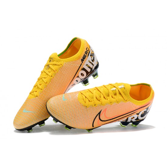 Kopačky Nike Mercurial Vapor 13 Elite FG Oranžovýý Žlutý Červené Černá Low-top