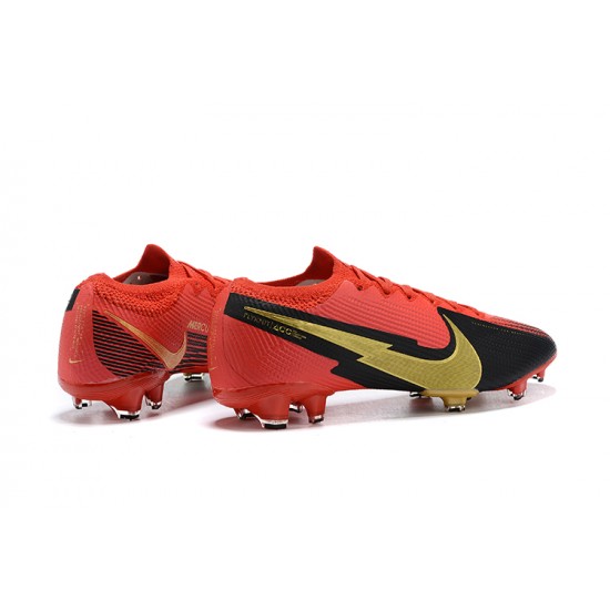 Kopačky Nike Mercurial Vapor 13 Elite FG Červené Černá Zlato Low-top