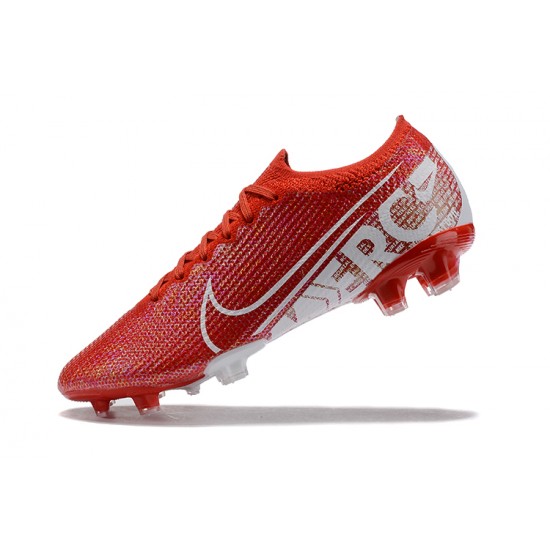 Kopačky Nike Mercurial Vapor 13 Elite FG Červené Bílý Low-top