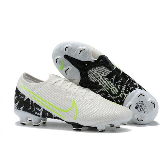 Kopačky Nike Mercurial Vapor 13 Elite FG Bílý LightZelená Černá Low-top