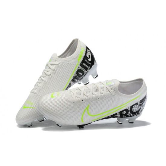 Kopačky Nike Mercurial Vapor 13 Elite FG Bílý LightZelená Černá Low-top