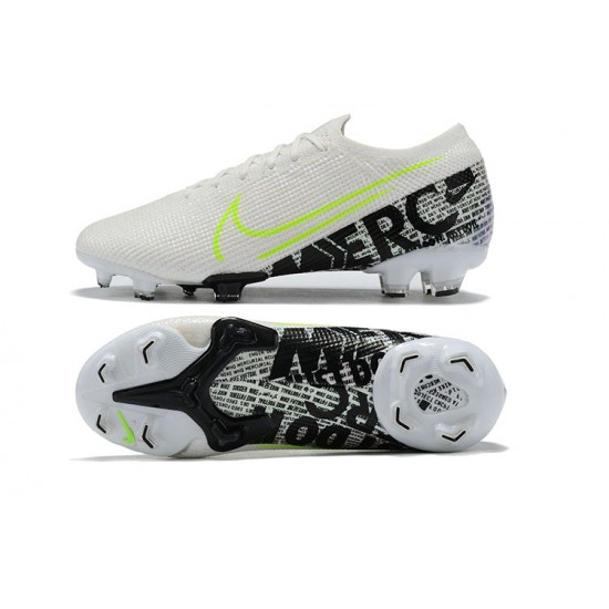 Kopačky Nike Mercurial Vapor 13 Elite FG Bílý LightZelená Černá Low-top