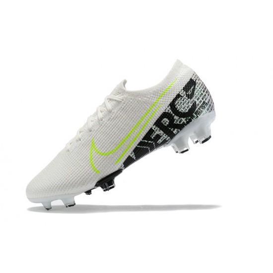 Kopačky Nike Mercurial Vapor 13 Elite FG Bílý LightZelená Černá Low-top