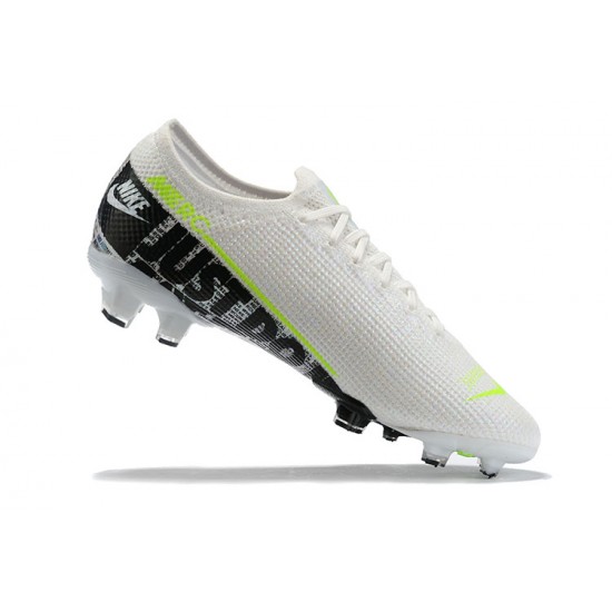 Kopačky Nike Mercurial Vapor 13 Elite FG Bílý LightZelená Černá Low-top