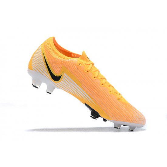 Kopačky Nike Mercurial Vapor 13 Elite FG Žlutý Oranžovýý Černá Bílý Low-top