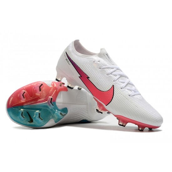 Kopačky Nike Mercurial Vapor 13 Elite Korea FG Low-Top Bílý Růžový Turqoise