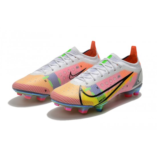 Kopačky Nike Mercurial Vapor 14 Elite FG Low-top Bílý Růžový