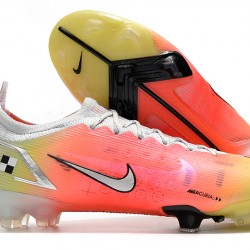 Kopačky Nike Mercurial Vapor 14 Elite FG Low-top Bílý Žlutý Růžový Woemn And