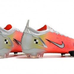 Kopačky Nike Mercurial Vapor 14 Elite FG Low-top Bílý Žlutý Růžový Woemn And