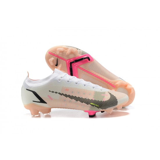 Kopačky Nike Mercurial Vapor 14 Elite FG Bílý Černá Žlutý Low-top