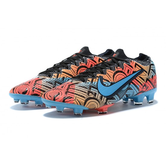 Kopačky Nike Mercurial Vapor VII 13 Elite FG Černá Oranžovýý Modrý Low-top