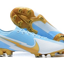 Kopačky Nike Mercurial Vapor VII 13 Elite FG Modrý Zlato Bílý Low-top