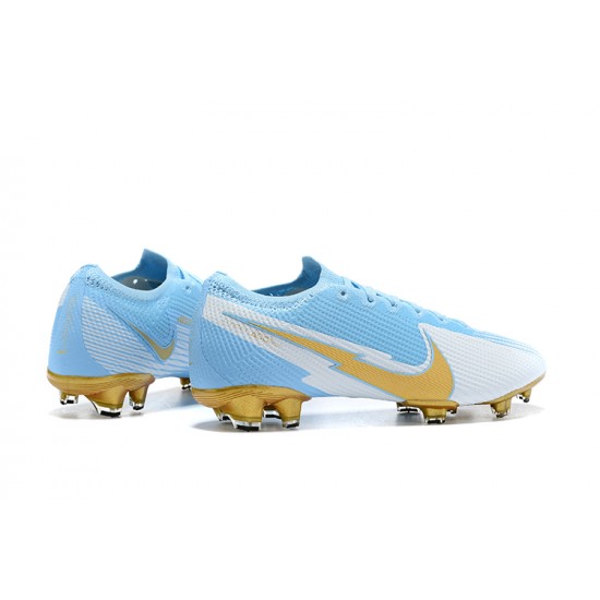 Kopačky Nike Mercurial Vapor VII 13 Elite FG Modrý Zlato Bílý Low-top