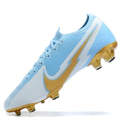 Kopačky Nike Mercurial Vapor VII 13 Elite FG Modrý Zlato Bílý Low-top