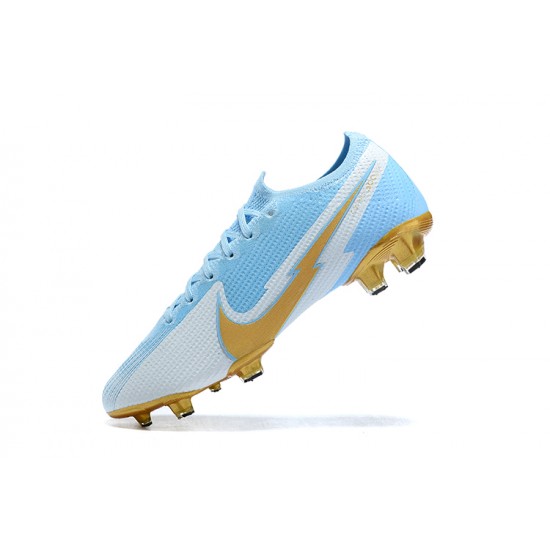 Kopačky Nike Mercurial Vapor VII 13 Elite FG Modrý Zlato Bílý Low-top