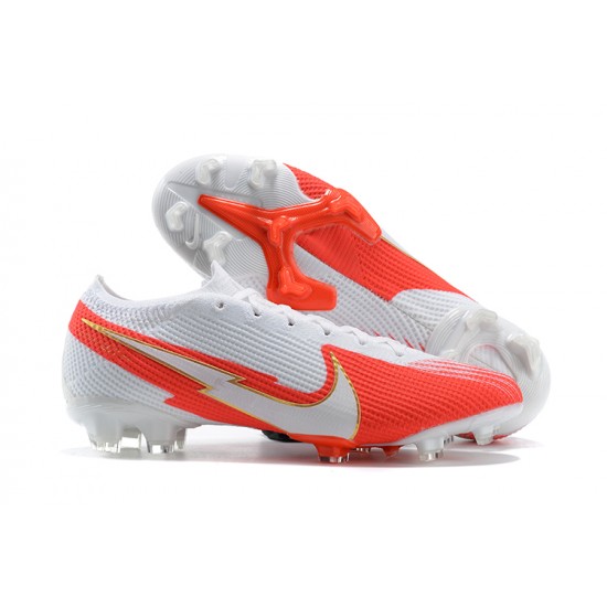 Kopačky Nike Mercurial Vapor VII 13 Elite FG Oranžovýý Bílý Lce Low-top