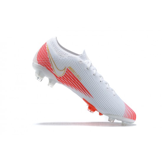 Kopačky Nike Mercurial Vapor VII 13 Elite FG Oranžovýý Bílý Lce Low-top