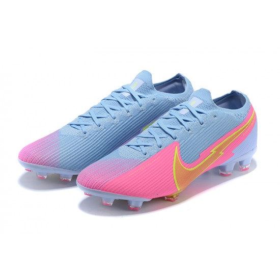 Kopačky Nike Mercurial Vapor VII 13 Elite FG Růžový Modrý Low-top