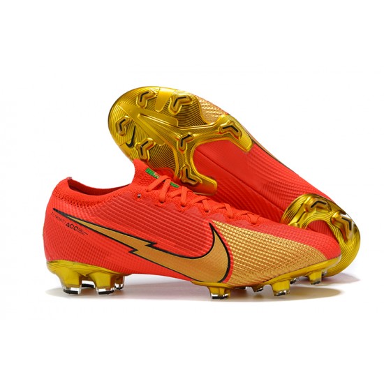 Kopačky Nike Mercurial Vapor VII 13 Elite FG Červené Zlato Low-top