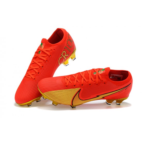 Kopačky Nike Mercurial Vapor VII 13 Elite FG Červené Zlato Low-top