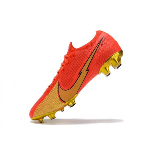 Kopačky Nike Mercurial Vapor VII 13 Elite FG Červené Zlato Low-top