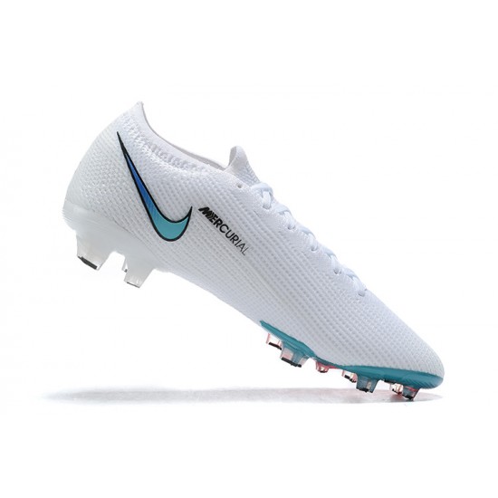 Kopačky Nike Mercurial Vapor VII 13 Elite FG Bílý Růžový Modrý Zelená Low-top