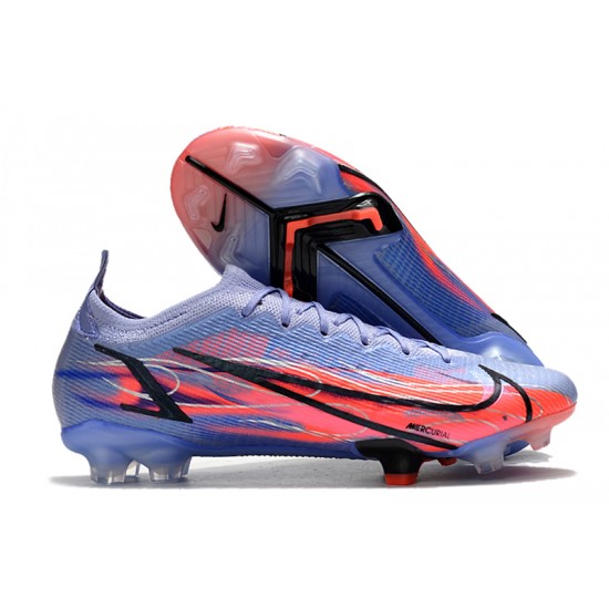 Kopačky Nike Mercurial Vapor XIV Elite FG Low-top Modrý Růžový