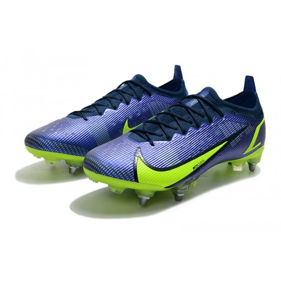 Kopačky Nike Mercurial Vapor XIV Elite SG PRO Anti Clog Low-top Deep Modrý Žlutý