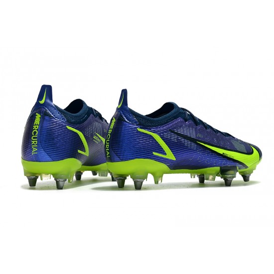 Kopačky Nike Mercurial Vapor XIV Elite SG PRO Anti Clog Low-top Deep Modrý Žlutý