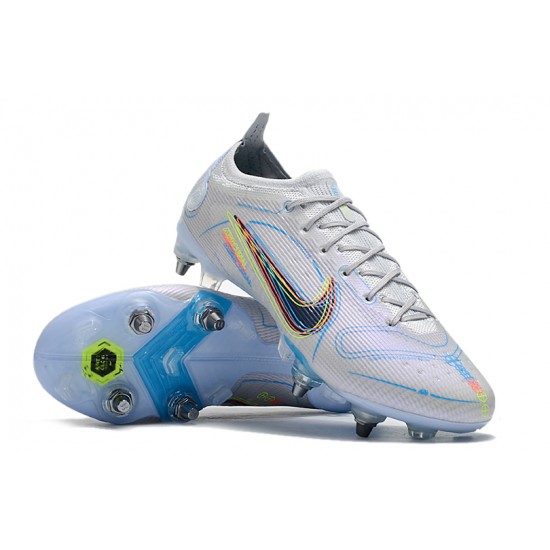 Kopačky Nike Mercurial Vapor XIV Elite SG PRO Anti Clog Low-top Bílý Modrý