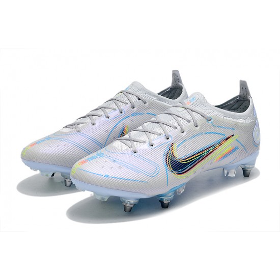 Kopačky Nike Mercurial Vapor XIV Elite SG PRO Anti Clog Low-top Bílý Modrý