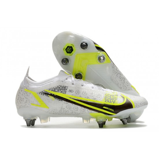 Kopačky Nike Mercurial Vapor XIV Elite SG PRO Anti Clog Low-top Bílý Žlutý