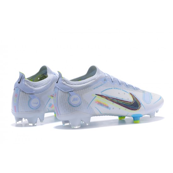 Kopačky Nike Mercurial Vapor Xiv Elite FG Černá Žlutý Modrý Low-top