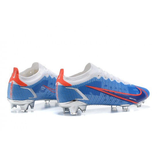 Kopačky Nike Mercurial Vapor Xiv Elite FG Modrý Oranžovýý Bílý Low-top