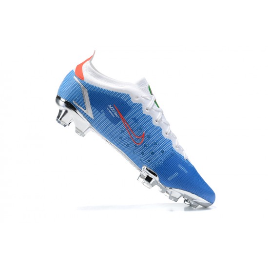 Kopačky Nike Mercurial Vapor Xiv Elite FG Modrý Oranžovýý Bílý Low-top