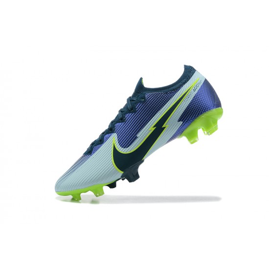 Kopačky Nike Vapor 14 Elite FG Zelená Modrý Černá Žlutý Low-top