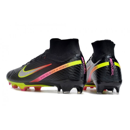 Kopačky Nike Air Zoom Mercurial Superfly IX Elite FG High-top Černá Multi