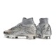 Kopačky Nike Air Zoom Mercurial Superfly IX Elite FG High-top Zlato Sliver