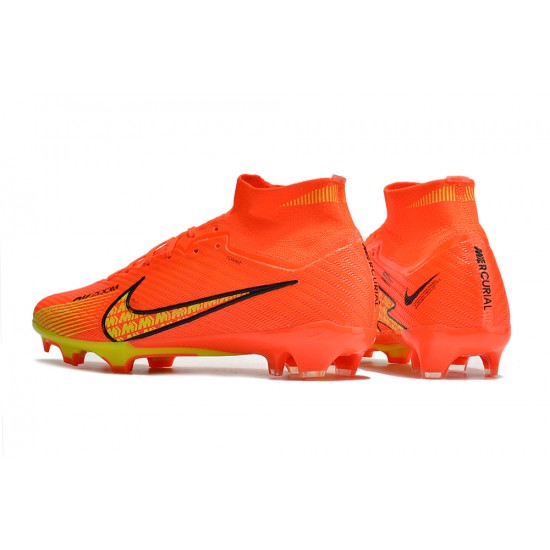 Kopačky Nike Air Zoom Mercurial Superfly IX Elite FG High-top Oranžovýý Žlutý