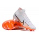 Kopačky Nike Air Zoom Mercurial Superfly IX Elite FG High-top Bílý Oranžovýý