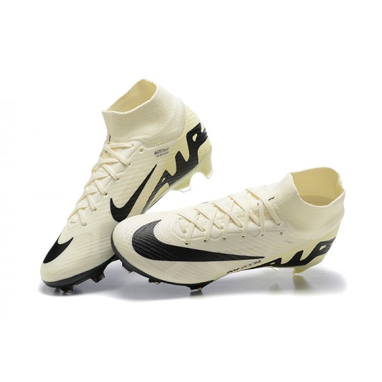 Kopačky Nike Air Zoom Mercurial Superfly Ix Elite Fg Béžový Černá High-top Football Cleats